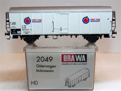 Brawa 2049 Güterwagen Bodenseeobst der DB NEM KKK DC Spur H0 mit