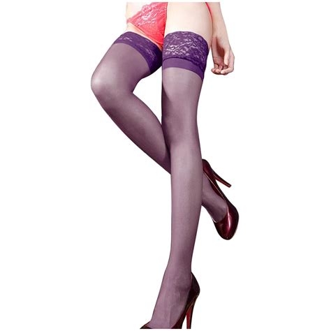 Zaroyeax Cheap Sexy Women Sheer Lace Top Thigh High Sexy Lingerie Stockings Walmart