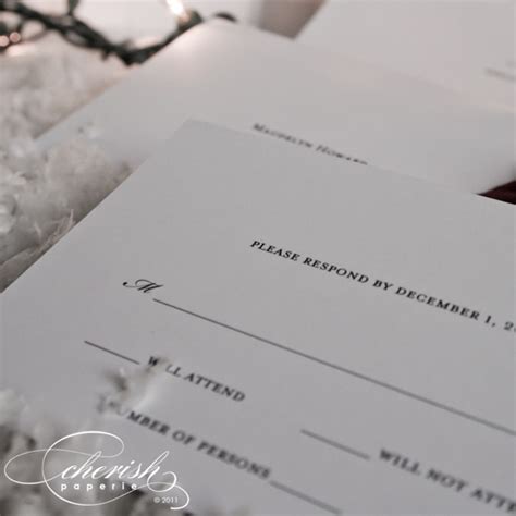 Snowflake Wedding Invitations {Wordless Wednesday} - Cherish Paperie