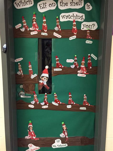 Elf On The Classroom Door Christmas Door Decorations Christmas Door Decorating Contest