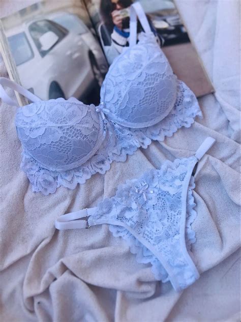 Conjunto Lingerie Branco Lingerie Feminina Lungi Intimate Nunca Usado Enjoei