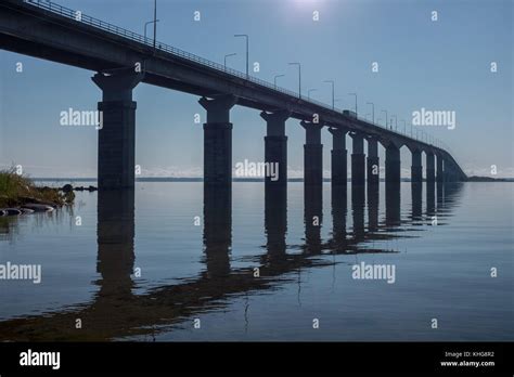 One Of Europes Longest Bridges Connecting The Island Öland With The