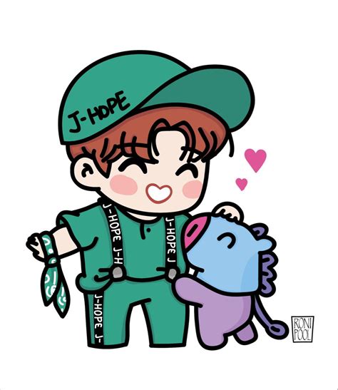 J Hope Cute Drawings Bts Chibi Chibi