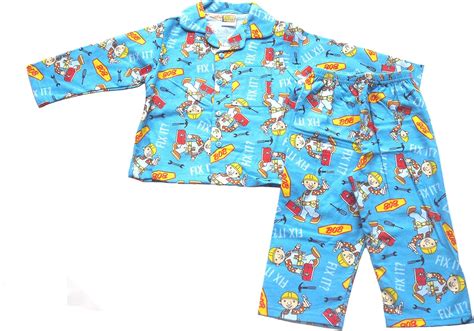 Bob The Builder Boys Pyjamas Flannel 18 24 Months Blue Uk