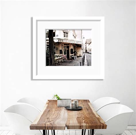 French Cafe Print Kitchen Wall Art Paris Photography Cafe | Etsy