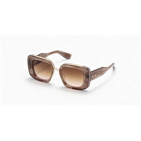 Akoni Virgo Sunglasses In Nude Grey Swirl