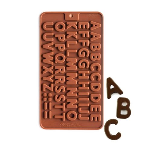 Mini Alphabet Silicone Chocolate Mold