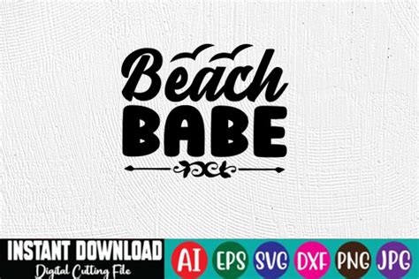 Beach Babe Svg Design Graphic By Ar Designstore Creative Fabrica