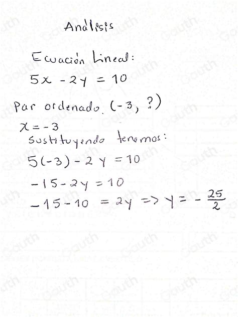 Solved Cu L Es El Valor Que Falta En El Par Ordenado Para Que