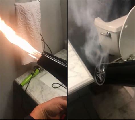 Blow dryer pulled from shelf after it catches fire
