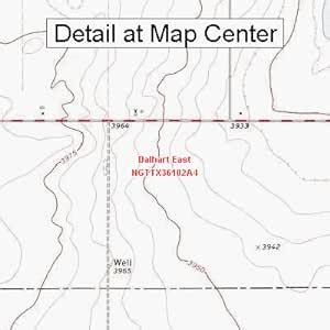 Amazon Usgs Topographic Quadrangle Map Dalhart East Texas