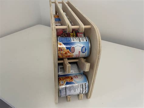 Hdcr 2 Rotating Can Rack Pantry Organization Prepper Etsy Wall