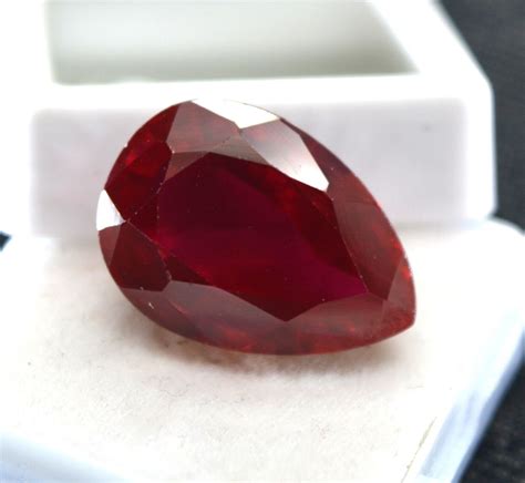 20 85 Ct Natural Rare Certified Burma Ruby VVS AA Cut Loose Gemstone