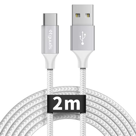 Etguuds USB C Cable 2M Long USB A To Type C Fast Charger Charging