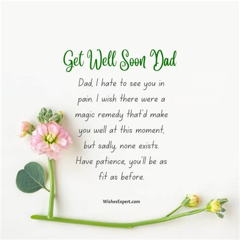 Powerful Get Well Soon Messages For Dad