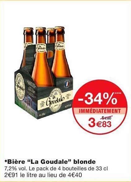 Promo Bi Re La Goudale Blonde Chez Monoprix Icatalogue Fr