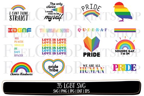 30 LGBT SVG Bundle Pride SVG Gay Svg Graphic By FeelGoodPrintshop Creative Fabrica