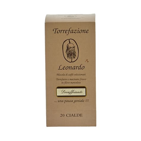 Dosettes de café décaféiné mélange Torrefazione Caffè Leonardo IT S