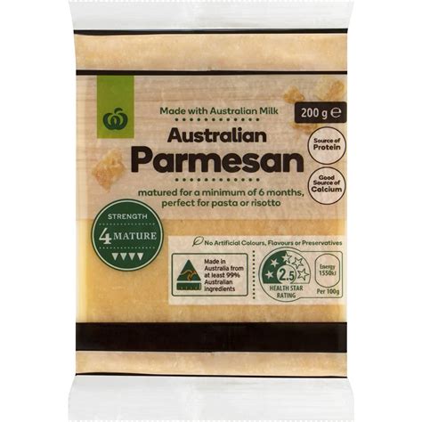 Woolworths Parmesan Cheese Block G Woolworths