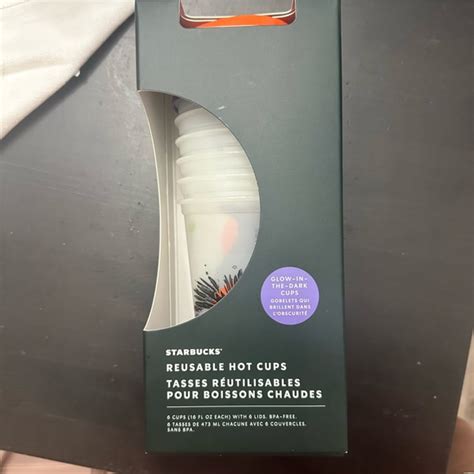 Starbucks Dining Starbucks Halloween Glow In The Dark Hot Cup Set Poshmark