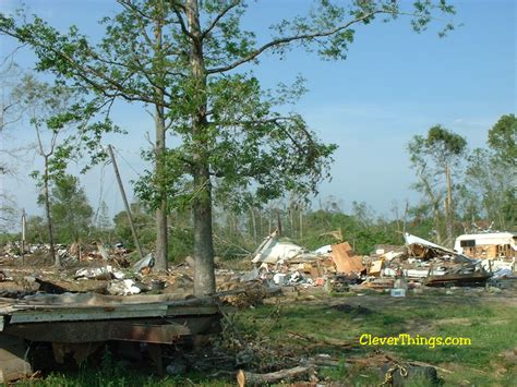 Tornado Damage Near Arab Alabama From The Tornado Outbreak On April 27