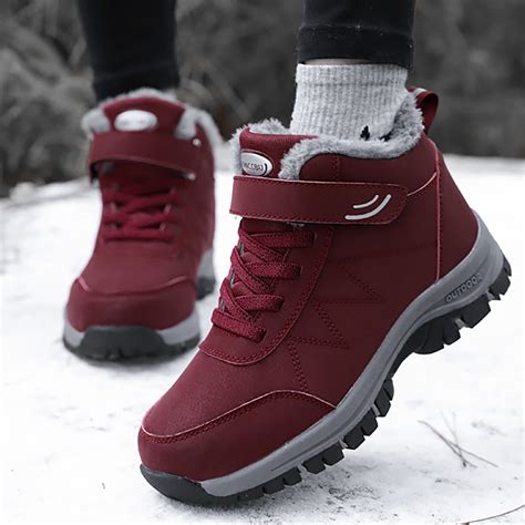Akiihool Womens Snow Boots Wide Width Winter Snow Boot Side Zipper