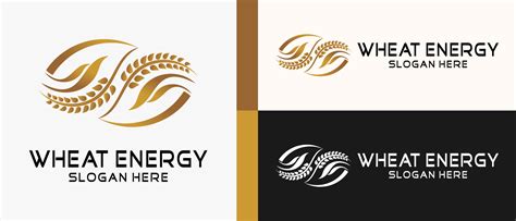 Wheat Or Rice Logo Design Template With Creative And Minimalist Concept