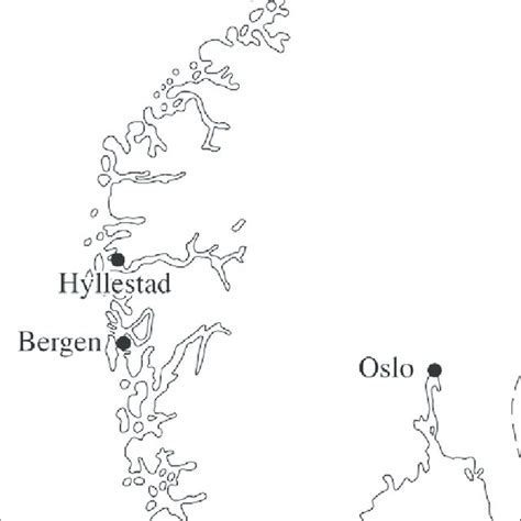 Map of the location Hyllestad. | Download Scientific Diagram
