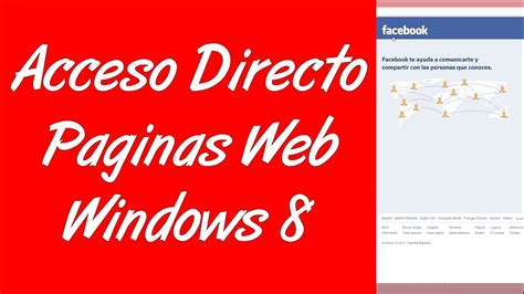 Como Crear Un Acceso Directo De Paginas Web En Windows 8 YouTube