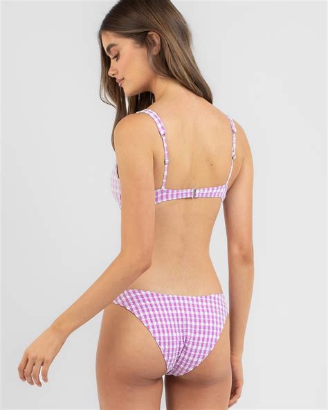 Shop Billabong Wave Check Ruby Bikini Top In Violet Fast Shipping Easy Returns City Beach