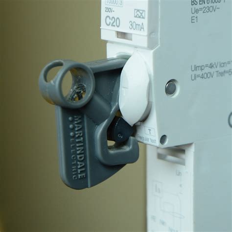 Martindale Lok7 Slimline Black Isolation Lock Martindale Electric