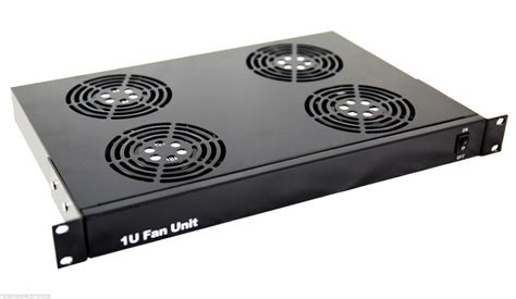 1u Rack Mount Fan Unit With 4 Fans For Servers Racks Cabinets Raising