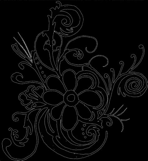 Download A Black And White Drawing Of A Flower 100 Free Fastpng