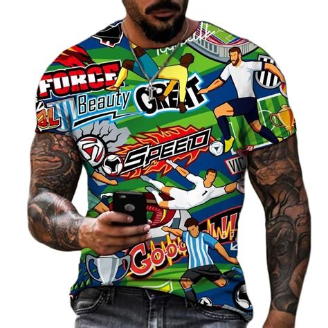 Camiseta Con Estampado 3d De Baile Callejero Para Hombre Camiseta Holgada De Manga Corta A La