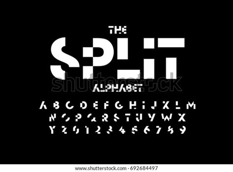 Vector Modern Abstract Font Alphabet Stock Vector Royalty Free 692684497 Shutterstock