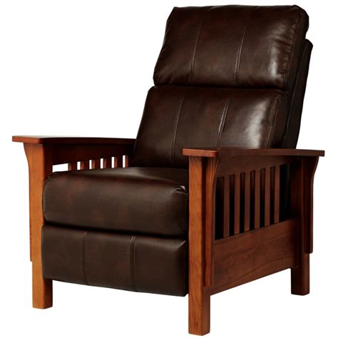 Mission Leather Morris Recliner Chair