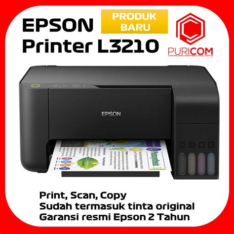 Jual Epson Printer L3210 All In One Print Scan Copy Tinta Ori