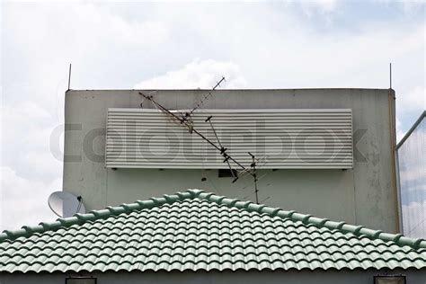 Broken Antenna and fall down | Stock image | Colourbox