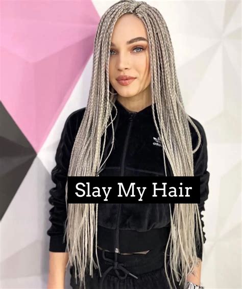 Pretty Platinum Blonde Jet Set Babe Synthetic Braid Wig Slaylebrity