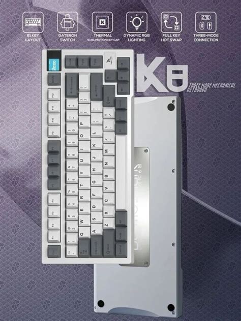 Motospeed Darmoshark K Wireless Bluetooth Gaming Mechanical Keyboard Hot Swap Keys Gateron