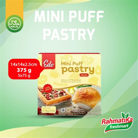 Jual Edo Mini Puff Pastry 375 Gram 5x75g Shopee Indonesia