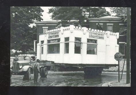 Real Photo Louisville Kentucky White Castle Restaurant Moving Postcard