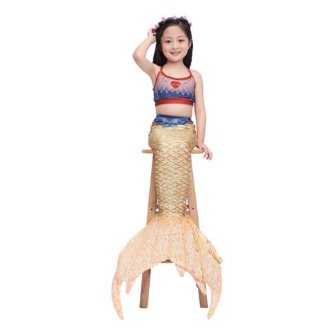 Swimsuits For Girls Piece Girls Swimsuit Bathing Suits Bikini Fish Tail Set For Girls