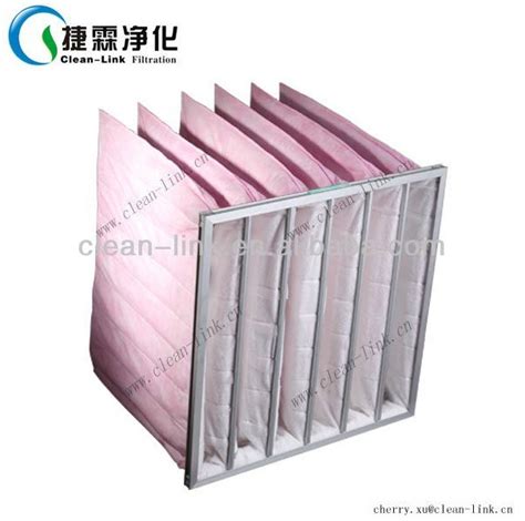 Synthetic Fibre F Pink Medium Efficiency Pocket Air Filter China F