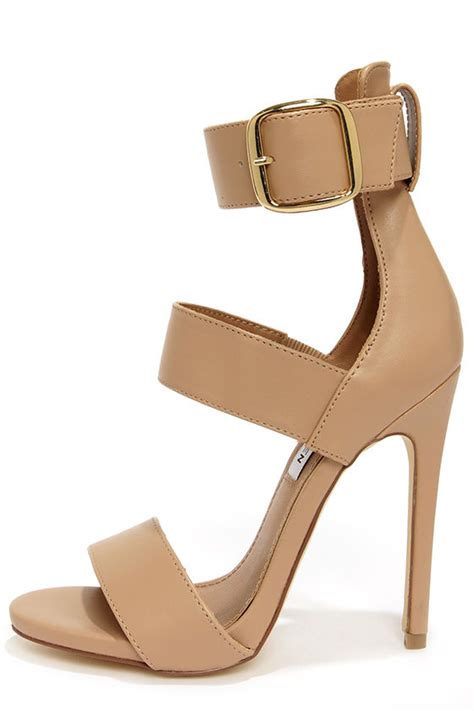 Sexy Nude Heels Ankle Strap Heels Dress Sandals Lulus