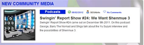 Swingin Report Show Coming To SEGA Media SEGAbits 1 Source For