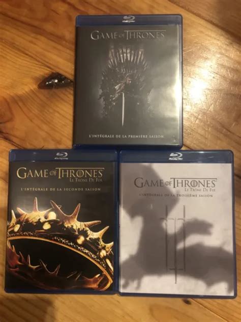 COFFRETS BLU RAY GAME OF THRONES Saison 1 2 Et 3 EUR 9 99