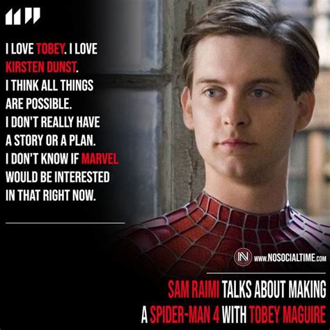 Tobey Maguire Spider Man 4 Update Shared By Sam Raimi In 2022 Sam Raimi Spider Man Trilogy