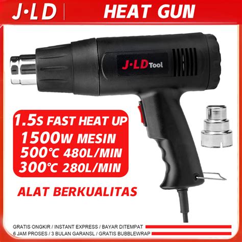 Jual JLD Hot Air Gun Mesin Pemanas Pistol Angin Panas W Dryer Heat Solder Thermal Heat Gun