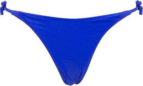 PDYLZWZY Damen Tie Side Bikinihosen Brazilian String Rüsche Bikini Tanga Bikinihose Raffung